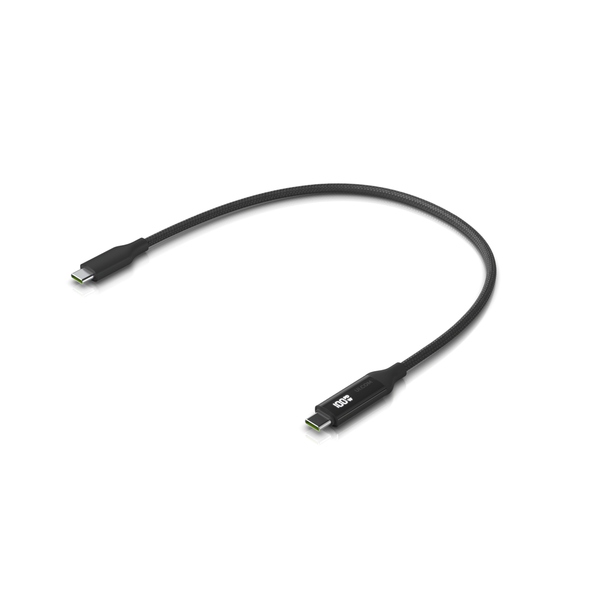 Ubiquiti UniFi USB-C Cable with Charge Display UACC-Cable-USB-100W-0.3M-BK