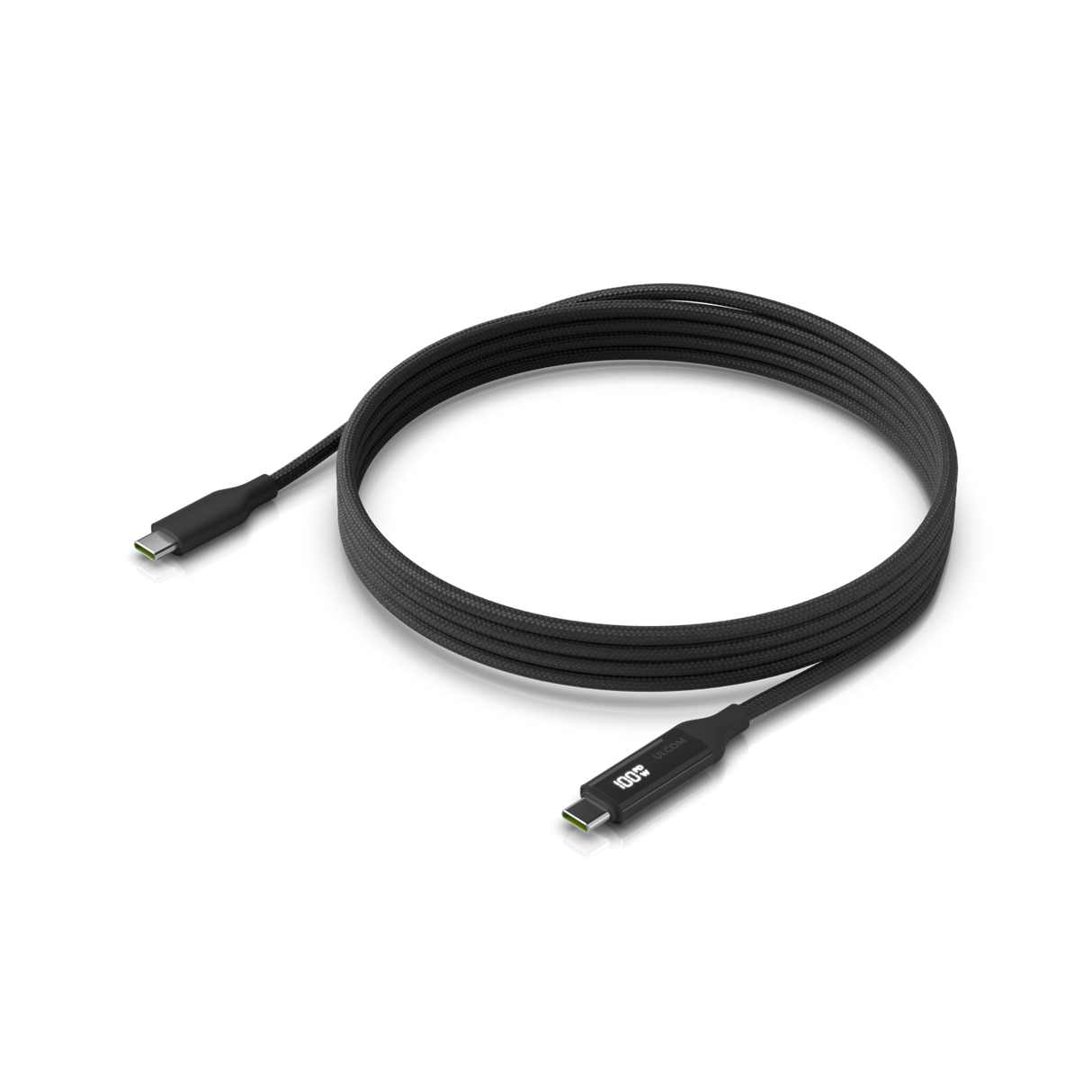 Ubiquiti UniFi USB-C Cable with Charge Display UACC-Cable-USB-100W-0.3M-BK